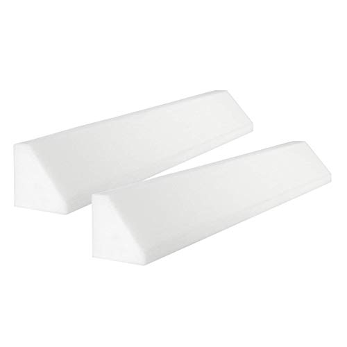 Pekitas Barrière De Protection en Mousse 120 cm pour Lit Bébés Enfants Tour De Lit Pack 2U Blanc