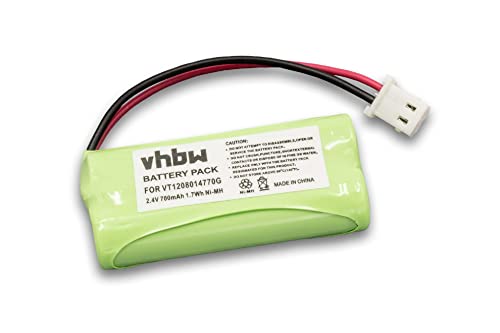 vhbw NiMH Batterie 700mAh (2.4V) pour babyphone Motorola MBP20, MNP28 comme VT1208014770G.