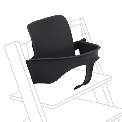 Stokke Tripp Trapp Baby Set 2, Noir - 6-36 mois - Transformez la chaise Tripp Trapp en une chaise haute confortable