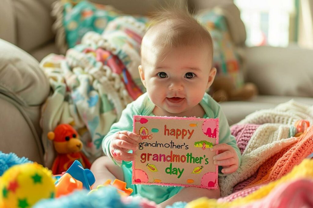 Idées cadeaux pour bébé à offrir pour la fête des grand-mères 2024