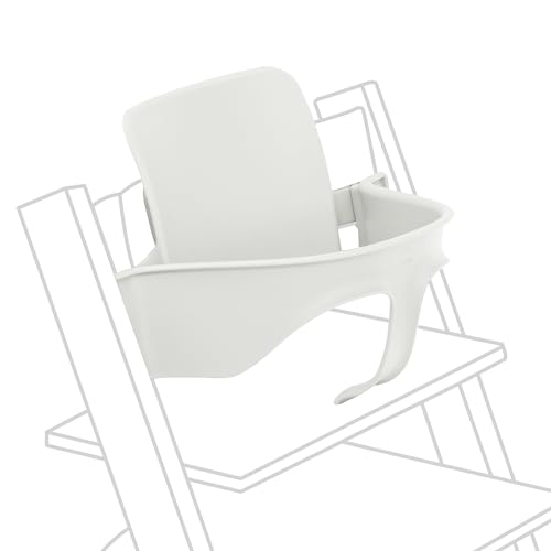 Stokke Tripp Trapp Baby Set 2, Blanc - Version 2024 - Idéal pour 6-36 mois - Transformez la chaise Tripp Trapp en une chaise haute confortable