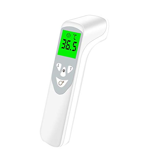 Blanc_ð§hermð¼metre_ðrontal et Auriculaire, ð§hermð¼mètre_ðrontal Sans Contact, Écran LCD, Alarme de Fièvre pour Enfant, Bebe, Adulte