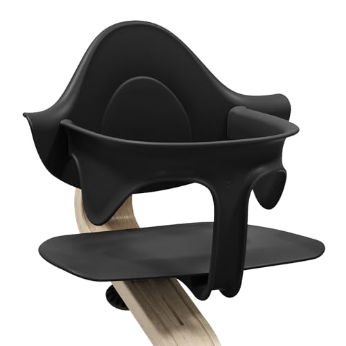 Baby Set Stokke Nomi, Noir - Apporte confort, soutien latéral et dorsal pour le bébé qui se tient assis - Compatible avec toutes les chaises Nomi
