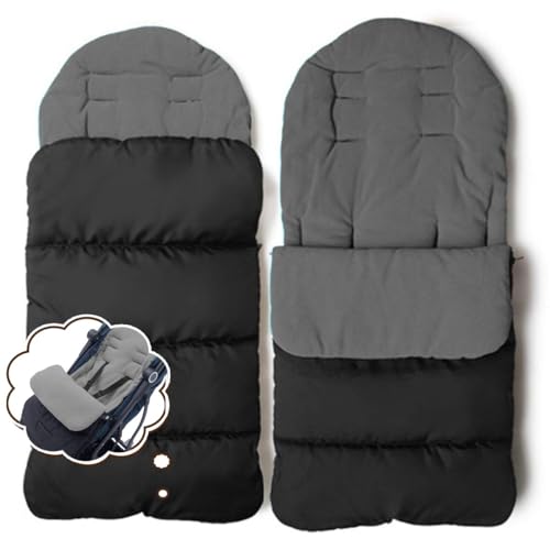 Chancelière universelle pour poussette, confortable, chaude, couvre-jambe pour l’hiver, coupe-vent, sac de couchage, housse de siège en coton pour poussette