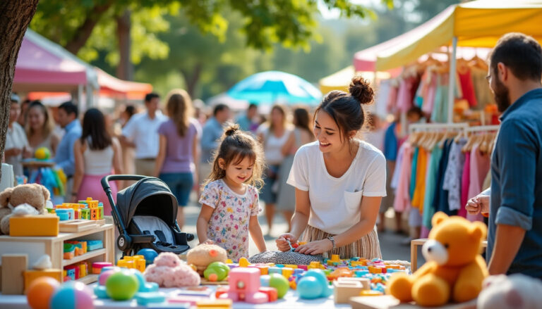 découvrez un marché spécial dédié à la puériculture et aux jouets où vous pouvez céder, échanger et trouver des articles de qualité pour vos enfants à petits prix.